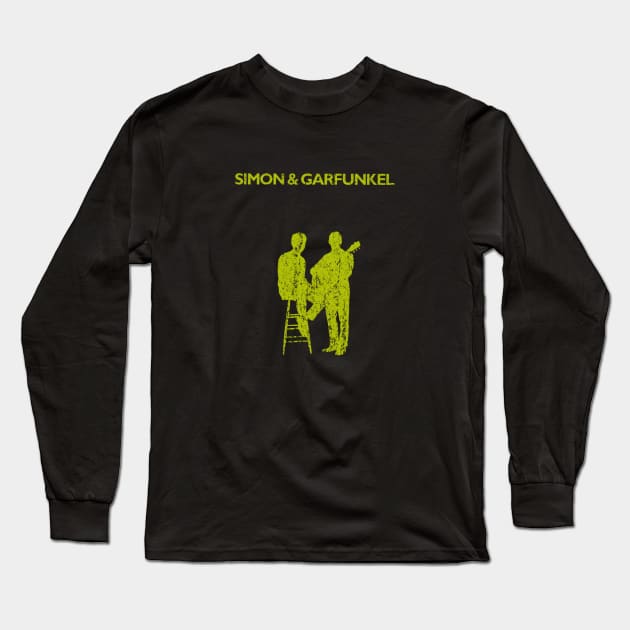 Simon and Garfunkel Retro Long Sleeve T-Shirt by Jancuk Relepboys